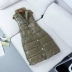 12153 mùa thu và mùa đông phụ nữ mới của Hàn Quốc phiên bản của phần dài Slim ấm hoang dã dày độn vest áo khoác Tháng Sáu 26 áo khoác nữ hot trend 2021 Áo vest