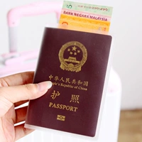 PVC du lịch không thấm nước hộ chiếu giữ gói tài liệu hộ chiếu gói hộ chiếu trong suốt chủ Hàn Quốc đa chức năng hộ chiếu bảo vệ bìa bao hộ chiếu nữ