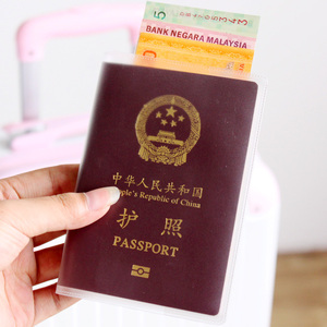 PVC du lịch không thấm nước hộ chiếu giữ gói tài liệu hộ chiếu gói hộ chiếu trong suốt chủ Hàn Quốc đa chức năng hộ chiếu bảo vệ bìa bao hộ chiếu nam