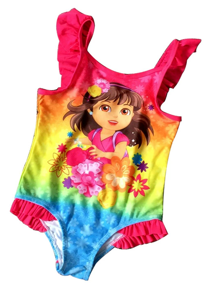 Ưu đãi đặc biệt Bộ đồ bơi một mảnh Dora dành cho cô gái Áo tắm Quần bơi Trẻ em Phim hoạt hình Anime Chính hãng - Đồ bơi trẻ em