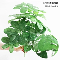 18 коричневых голов и счастья листья