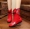 Giày cao cổ nữ 2018 mới có bốt thêu cộng với nhung vải Bắc Kinh cũ giày boot nữ hàn quốc