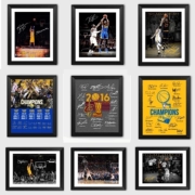Người hâm mộ bóng rổ khung ảnh quà tặng Curry James Owen Durant Kobe truyền thuyết chữ ký đồ trang trí mặt dây chuyền