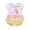 Túi bé gái rắm phù hợp với mùa hè nữ bé sơ sinh mỏng mảnh tay ngắn tam giác romper cotton quần áo công chúa dễ thương - Áo liền quần