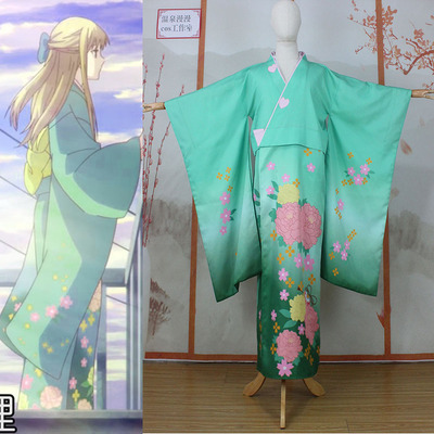 taobao agent 温泉漫漫 Green fruit bathrobe, cosplay, gradient, custom made