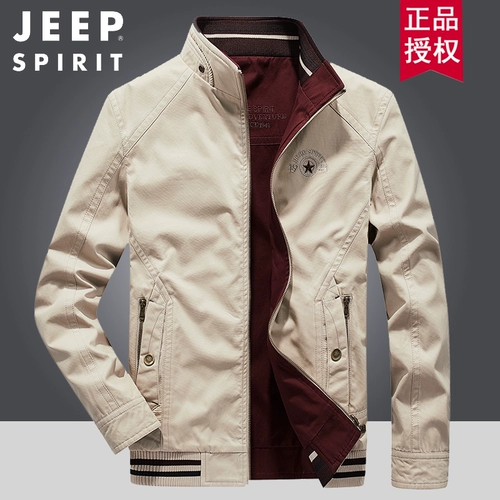 Jeep, джип, хлопковая двусторонная осенняя куртка, свободный крой