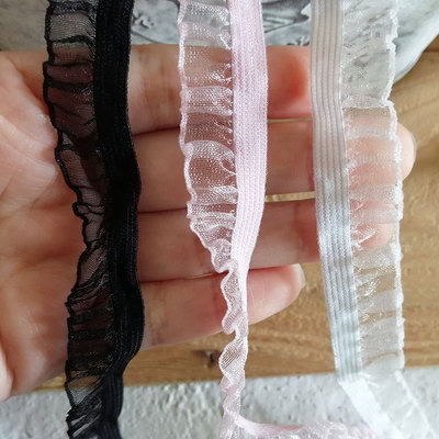 taobao agent Elastic lace shiffon doll, clothing, 5m, on elastic band, lace dress