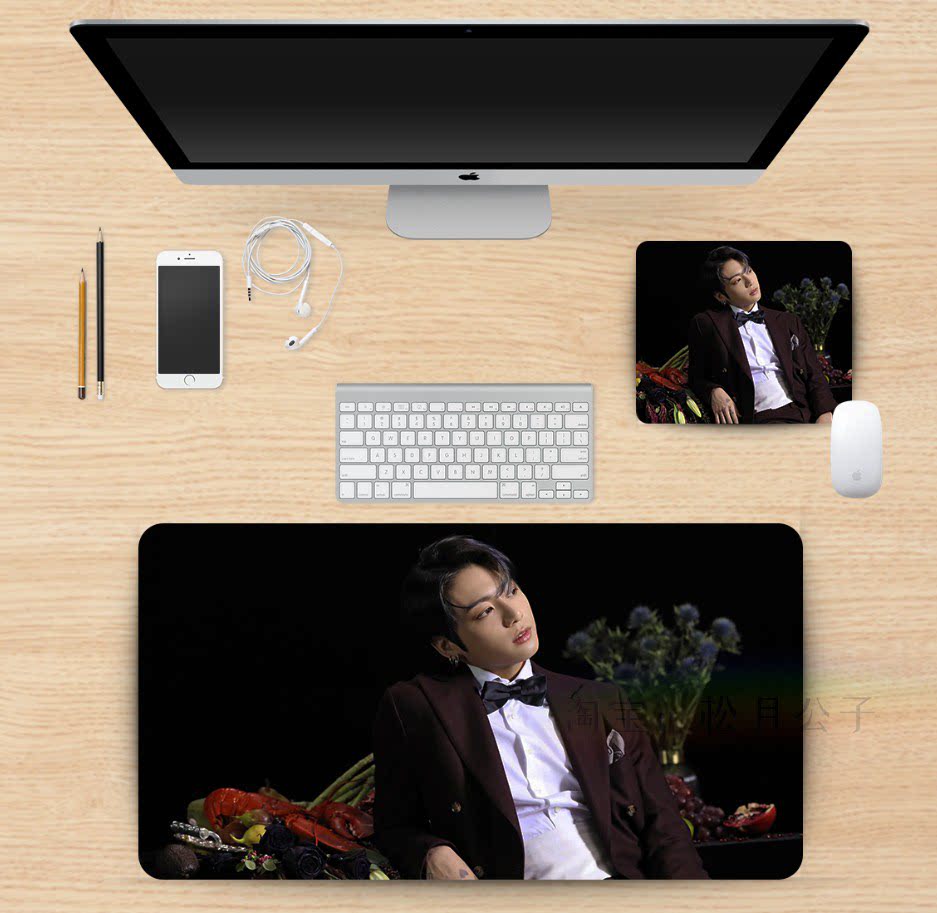 BTS Bulletproof Youth Tuan Tian Yiguo Shop Cushion Mouse Guts Super Large Desk Case Custom Customized Keyboard Jungkook
