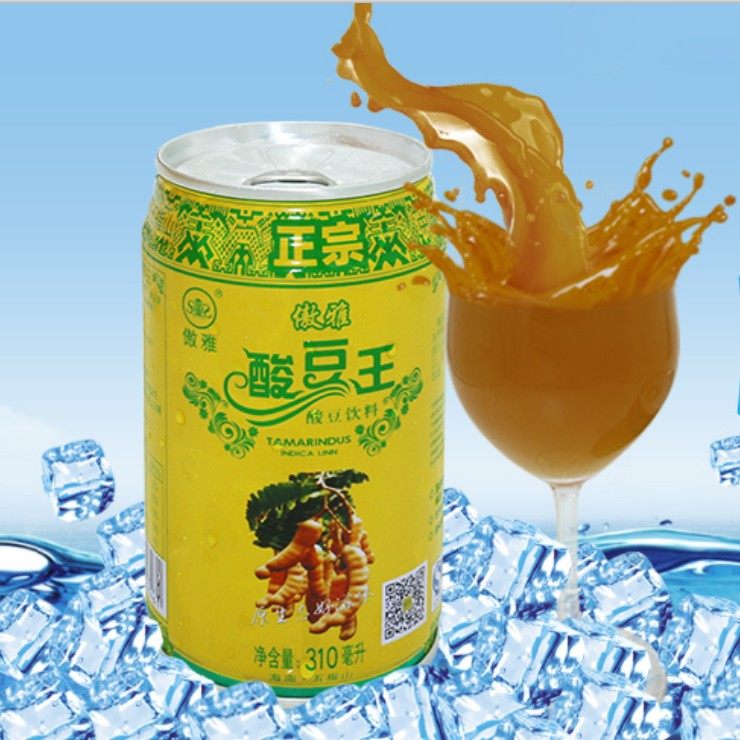 厂家直销海南特产正宗酸豆健康饮料饮品酸豆汁冰爽6罐餐品尝鲜