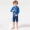 2-15 tuổi Đồ bơi trẻ em Hàn Quốc bé trai lớn chia đôi phim hoạt hình dài tay chống nắng lướt quần áo mùa hè áo tắm mùa xuân nóng - Bộ đồ bơi của Kid đồ bơi trẻ em quần rời