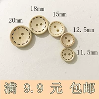 1 деревянные 2 -отверстия тщетные кнопки