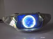 Thiên thần xe máy 2,5 inch sửa đổi đèn pha lắp ráp đôi ánh sáng ống kính đèn pha fisheye xenon đèn xe xenon đèn