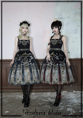taobao agent [Dream and Treasure Spot] National Brand Lolita Schizophrenia Tomb Tomb Sainters Diablo JSK