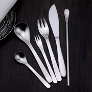 Bộ dao kéo bằng thép không gỉ 304 Bộ đồ ăn phương Tây Nhật Bản Liu Zongli bít tết dao kéo dao kéo bộ 4 mảnh vẽ - Đồ ăn tối