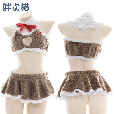 taobao agent Velvet pijama, sexy demi-season underwear, with little bears