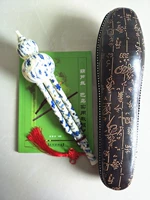 Синий и белый фарфор C Тон+кожаная коробка+учебник+подарок