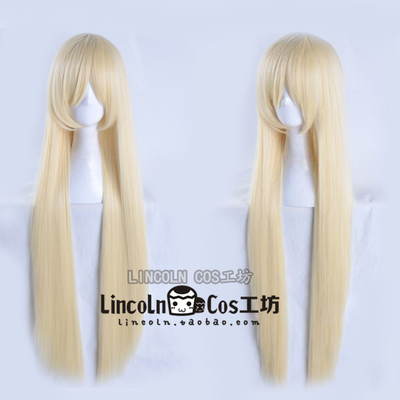 taobao agent Lincoln's gambling Yuan/Huangquan Yue Luna/Moonlight Golden straight hair cosplay wig