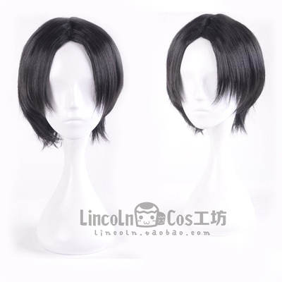 taobao agent LINCOLN Kuroko's basketball high -tail and Chengtou Road set/black high -temperature silk COS wig