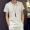 2018 mùa hè mới V-Cổ linen ngắn tay T-Shirt top nam cộng với chất béo kích thước lớn quần áo trắng Hàn Quốc phiên bản của thủy triều quần áo của nam giới
