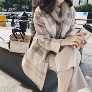 4 Chenzi CICY 7.16 hai mặt len ​​nữ phần dài Hàn Quốc phiên bản của áo len chống mùa giải 368
