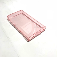 A55 мягкая прозрачная красная+закаленная пленка+Lanyard