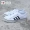 Adidas Adidas clover Neather Lo giày trắng sọc retro nam và nữ giày vải CQ2333