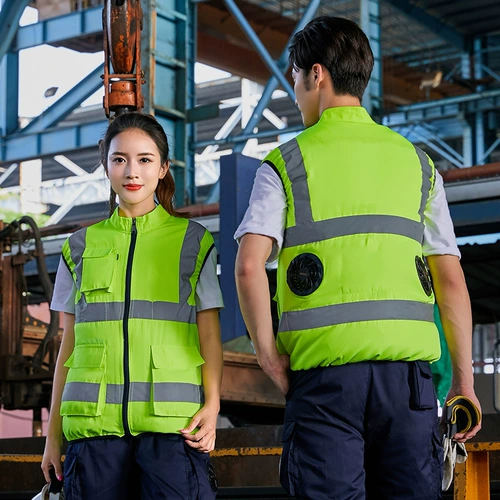 Летний охлаждающий светоотражающий жилет, вентилятор, наука и технология