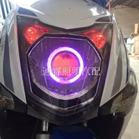 Sundiro Honda Konjac Đèn Pha Lắp Ráp Tái Trang Bị Kép Ống Kính Ánh Sáng Mắt Thiên Thần Mắt Ma Quỷ Xe Máy Xenon Ánh Sáng 	đèn pha led 7 màu xe máy