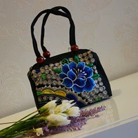 Этническая цепочка с молнией из провинции Юньнань, сумка с петлей на руку, сумка через плечо, этнический стиль, с вышивкой, подарок на день рождения