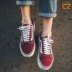 Giày phát triển vans cũ skool OS cổ điển nam nữ trắng đen Giày vải thấp VN0D3HY28 thegioigiaythethao Plimsolls