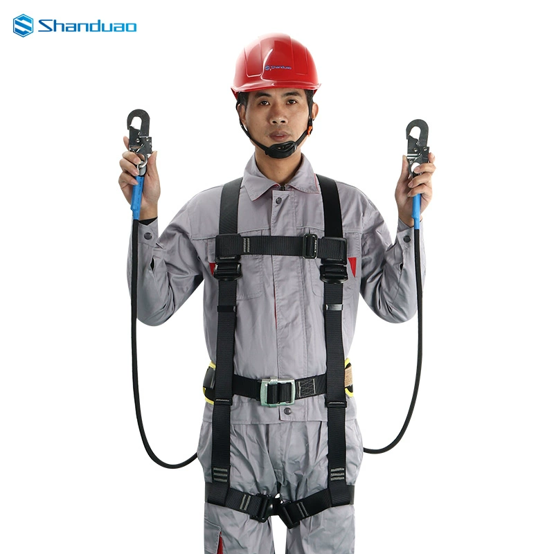 dây bảo hộ Đai an toàn Sanduao toàn thân ngoài trời năm điểm Đai an toàn làm việc trên không đai polyester bảo vệ thắt lưng cuộn dây an toàn cuộn dây an toàn 