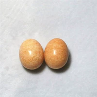 Натуральный нефритовый закат красный фитнес мяч Lu Shan Jade Chicken Egg тип фитнес -мяч здоровье здоровье здоровье долговечность Специальная цена