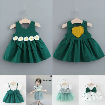 Váy đầm Vải Thô cho bé gái 1 tuổi đến 7 tuổi Váy mùa hè bé gái - FAW21-D02  D&H KIDS - Thời Trang Trẻ Em