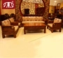 Sofa gỗ hồng mộc Châu Phi 123 kết hợp đồ nội thất bằng gỗ gụ Dongyang năm mảnh - Bộ đồ nội thất kệ tivi đẹp
