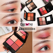 Eyeshadow món ăn trái đất màu nàng tiên cá Ji bí ngô màu đào hoa cô gái pearlescent matte người mới bắt đầu lười biếng net trang điểm màu đỏ