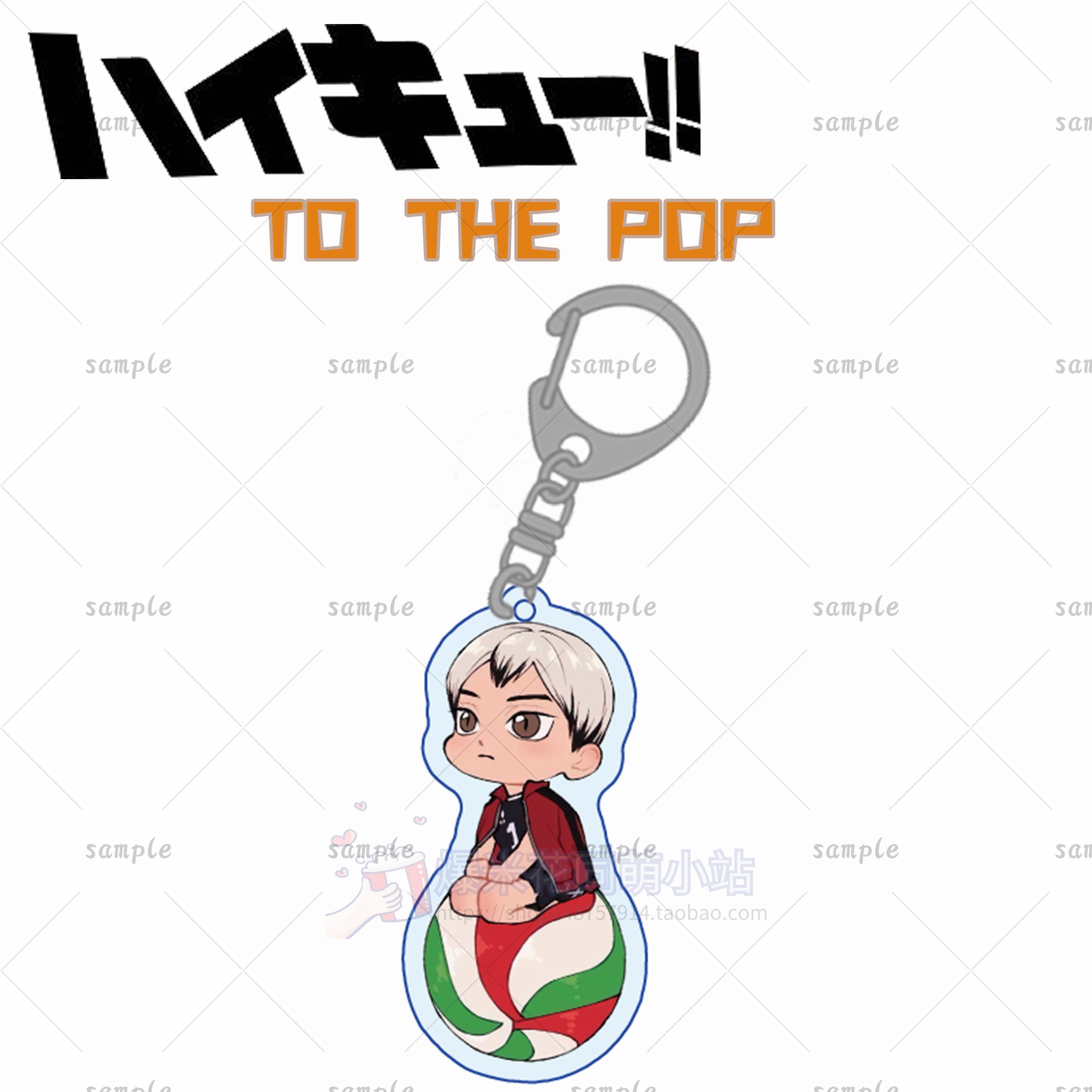 Q77Junior volleyball player Animation surrounding Acrylic Key buckle Day Xiangyang Robo-Ky  Feixiong solitary claw grind Black tail