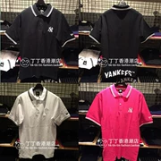 Đinh Dậu Hồng Kông Cửa hàng thủy triều MLB NEW ERA Nam Mẫu thêu đơn giản ngắn tay áo sơ mi Polo 19 mùa xuân 20023 - Polo