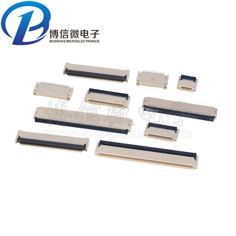 Ghế cáp linh hoạt FPC/FFC 0,5mm để lật sau, kết nối trước và dưới 6/810/20/30/40P