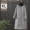 Quần áo cotton nữ 2019 thu đông mới rộng kích thước lớn khâu lưới giản dị cổ cao chần độn váy midi - Bông