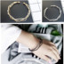 Châu âu và Hoa Kỳ gió tối giản tính cách hoang dã tính khí hình học ba chiều đa giác kim cương mở bracelet trang sức sinh viên Hàn Quốc phiên bản Vòng đeo tay Cuff