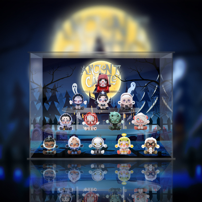taobao agent 【Move】Bubble Mart Skullpanda Miyin Castle Blind Blind LED LED Special Display Box