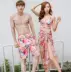 Áo tắm Hàn Quốc ngực nhỏ tụ tập chia bụng giảm béo quần đi biển ba mảnh bikini nóng bỏng bikini nữ - Vài đồ bơi Set đồ đi biển cho cặp đôi Vài đồ bơi