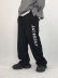 RKHL Xiao Wen quần đen giản dị nam quần ống suông thẳng phiên bản Hàn Quốc mới 2019 thu đông quần dài ống rộng - Quần Quần
