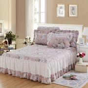 Cotton twill phiên bản Hàn Quốc của giường công chúa vườn trải giường đơn mảnh bông đơn giản 1,5m1,8 m giường - Váy Petti