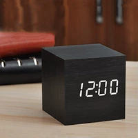 Электронный светящийся деревянный термометр домашнего использования в помещении, высокоточный термогигрометр для кровати