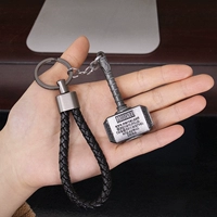 Серебряный молоток Тор+Черная Трехгенерационная веревка (вращение)