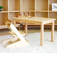 Soopsori Susuoli gỗ rắn trẻ em trẻ sơ sinh có thể điều chỉnh bàn ghế đặt nghiên cứu viết bàn làm việc bàn làm việc - Phòng trẻ em / Bàn ghế bàn gỗ cho bé mầm non