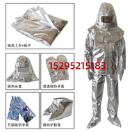 Lính cứu hỏa quần áo bảo hộ quần áo chống nhiệt độ cao quần áo cách nhiệt quần áo chống bỏng quần áo lá nhôm quần áo cách nhiệt 1000 độ 500 độ quần áo chống tĩnh điện