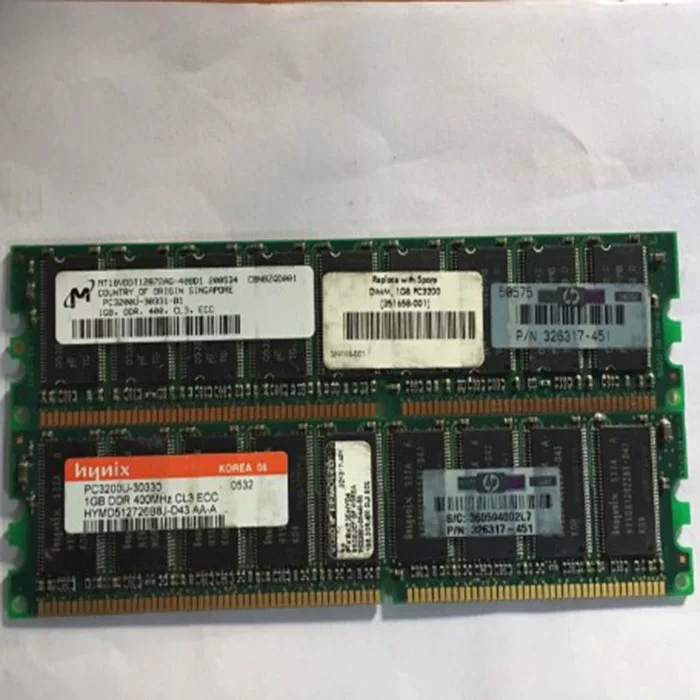 Память Hynix 1GB DDR 400 CL3 PC3200u Hymd512726B8J-D43