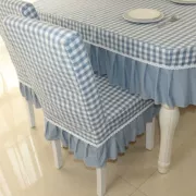 Ghế hộ gia đình bao gồm tùy chỉnh bàn cà phê vải bàn vải hình chữ nhật khăn trải bàn phong cách Địa Trung Hải bàn ăn ghế bìa